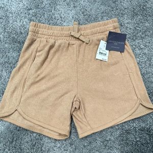 Girls Khaki terrycloth shorts by Grayson/Threads